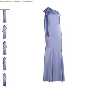 Asymmetric Satin Mermaid Gown |